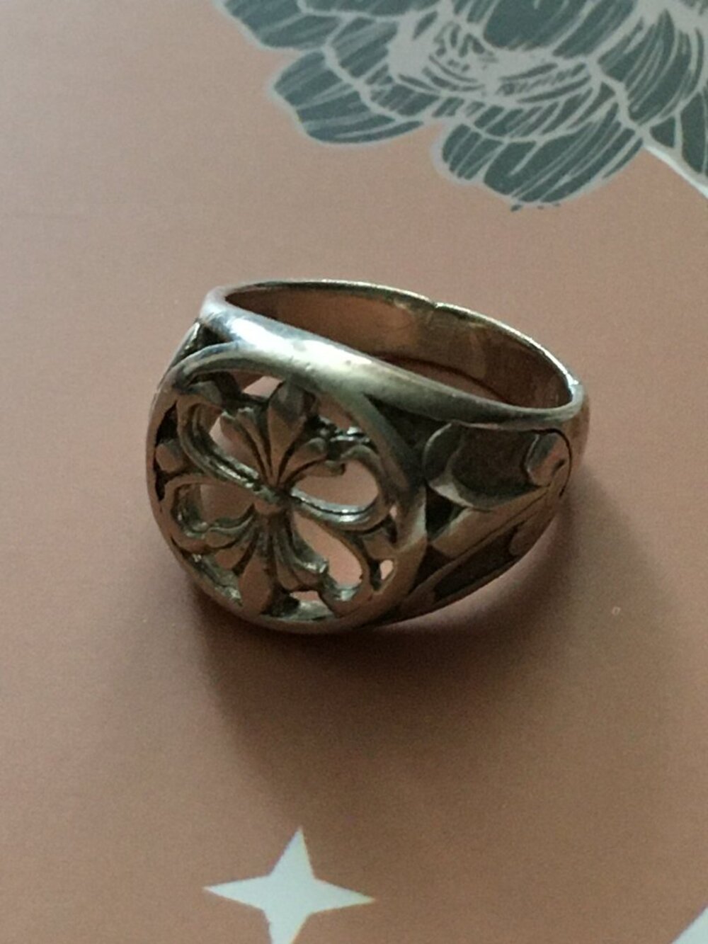 Y2K 925 Signed Silver Renaissance Fair D&D Knights Cross Ring - Picture 9 of 16